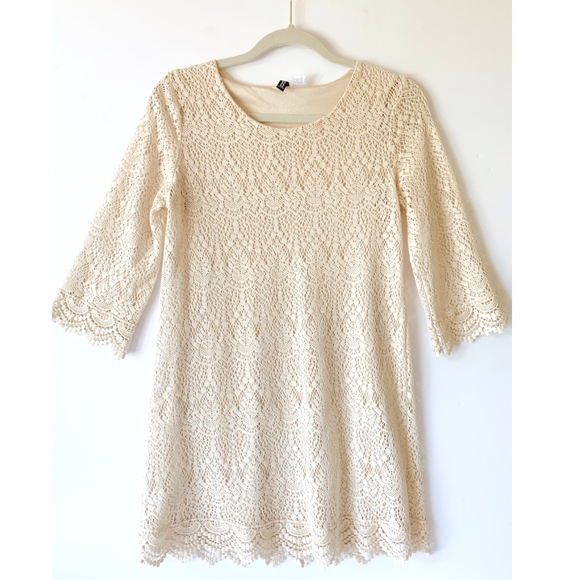 Divided Dresses & Skirts - DIVIDED H&M Lace Bell Sleeve Mini Dress
